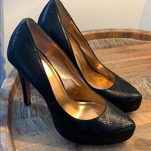 BCBG barely worn. Shiny black heels.